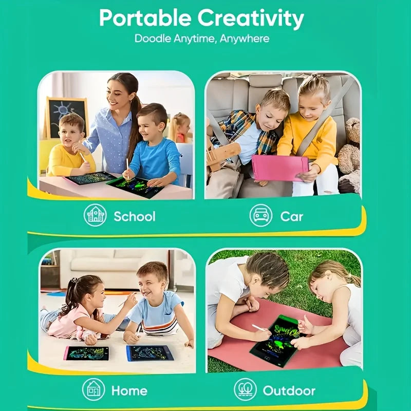 Pizarra Digital LCD 8.5" para Niños | Tableta de Escritura y Dibujo Portatil 🎨 - Firu Total Sales