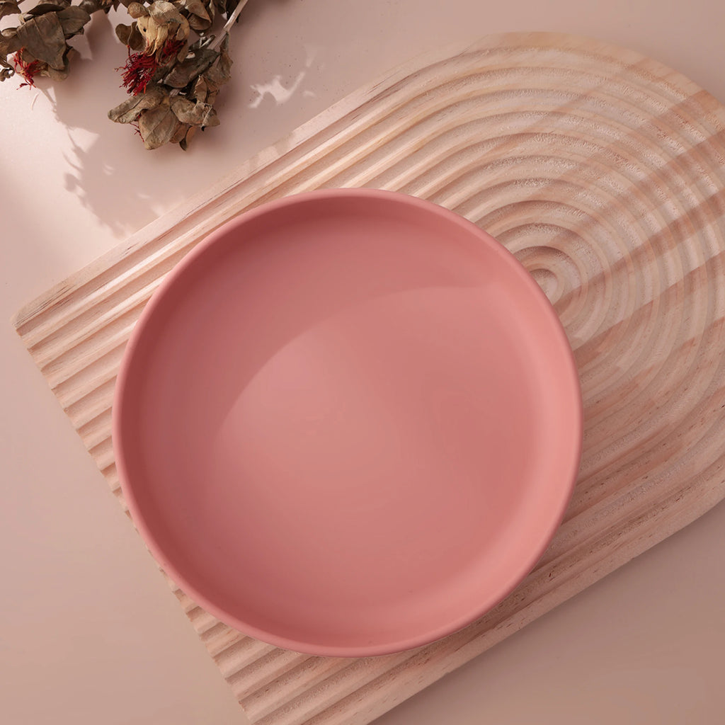 Plato de Silicona Antideslizante Color Kids para Bebé | Sin BPA | Alimentación 🍼