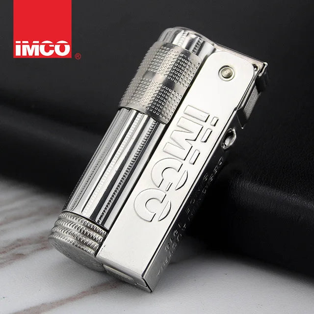 Original IMCO Lighter Old Oil Flint Lighter Windproof Stainless Steel Cigarette Petrol Oil Lighter Inflated Gadgets Man