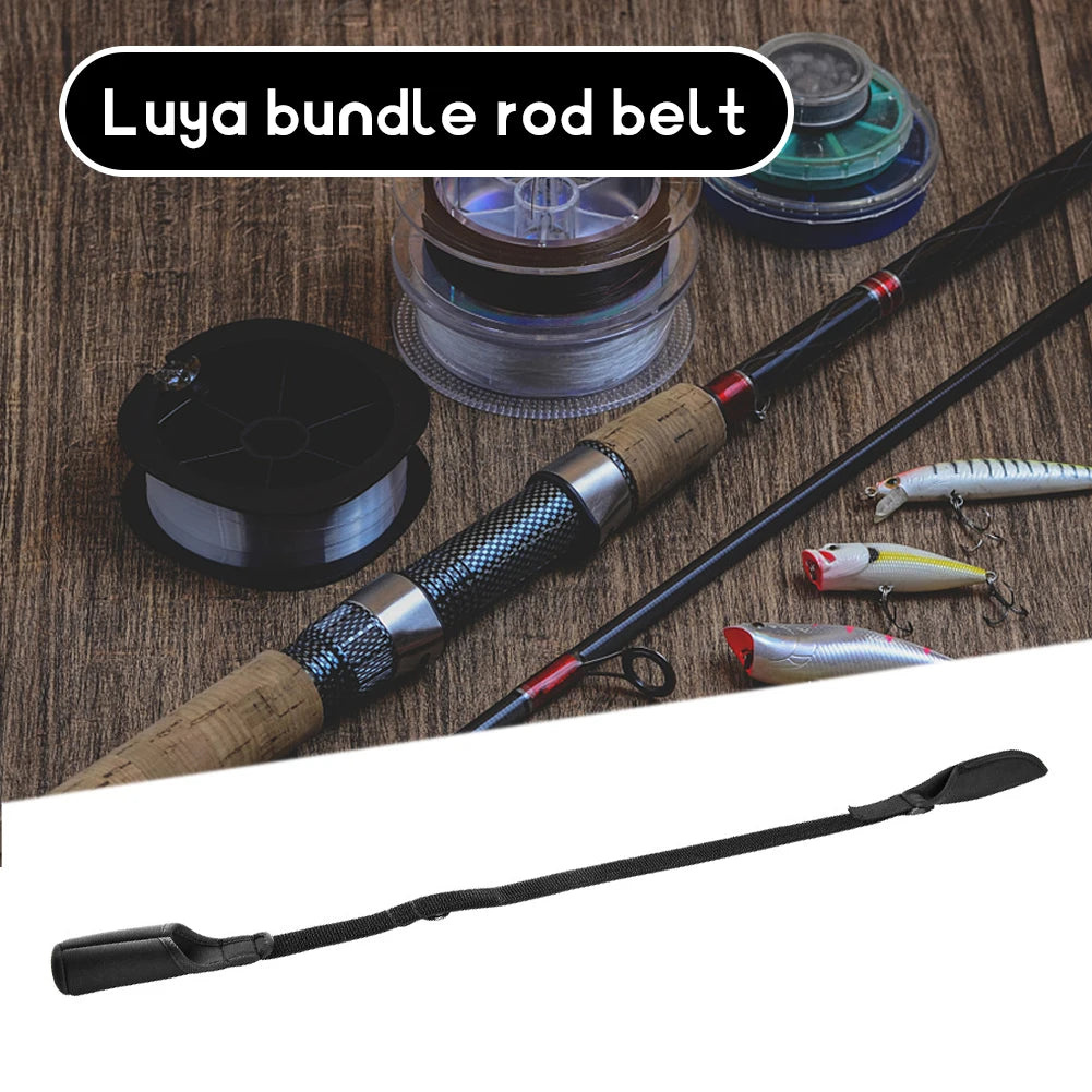 1-10PCS Fishing Rod Protection Sleeves Luya Bundle Rod Belt Adjustable Fishing Rod Sleeves Cover Strap Rod Organizer Fish Tool