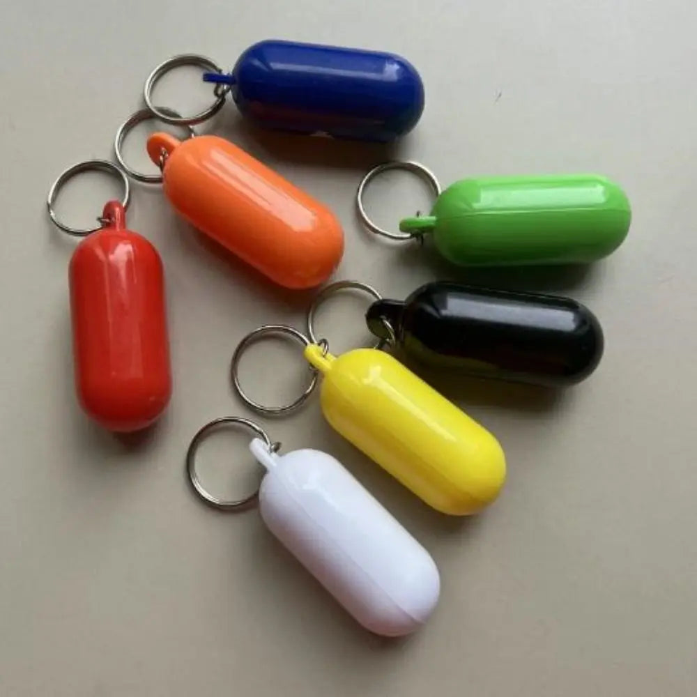 New Plastic Boat Kayak Floating Keyring 7 Colors Replacement Marine Sailing Boat Float Keychain Boat Accessory Floating Keychain