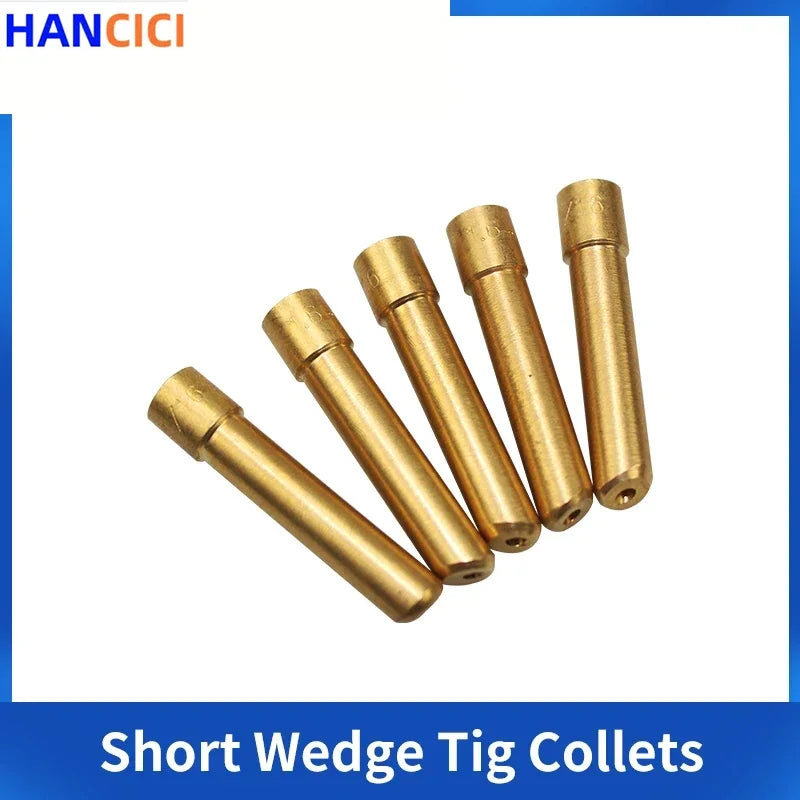 5PCS Wedge Tig Electrode Collet 1.0MM  1.6MM 2.4MM 3.2MM Length Argon Welding Consumable For WP17/18/26 Torch