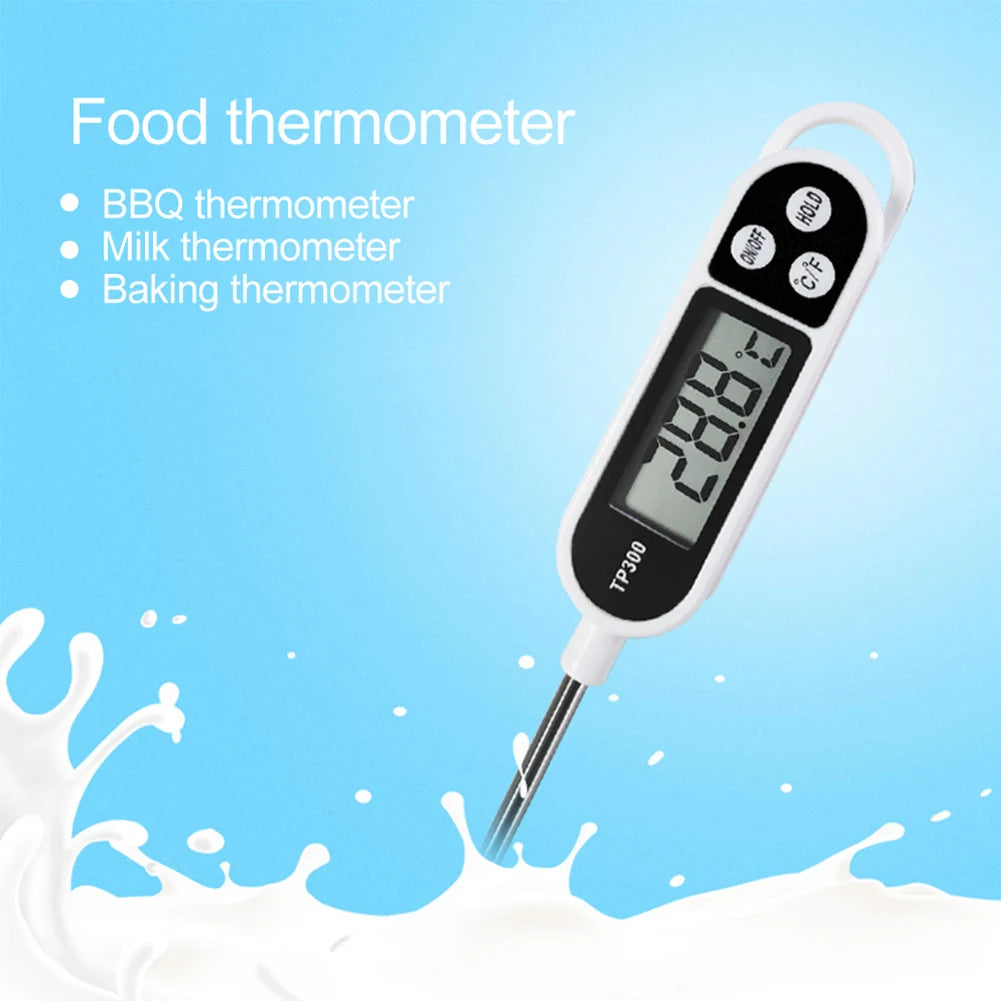 TP300 Instant Read Food Thermometer — LCD Digital | Meat, BBQ & Milk
