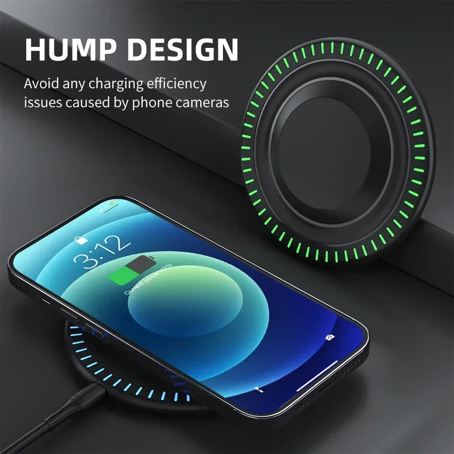 200W Fast Wireless Charging Pad | Samsung Galaxy S25/S24 + iPhone 16/15/14 + Xiaomi