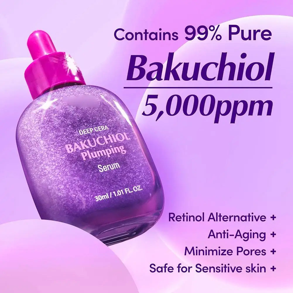 Bakuchiol + Vitamin C Plumping Serum | Retinol Alternative | Whitening & Smoothing | 30ml