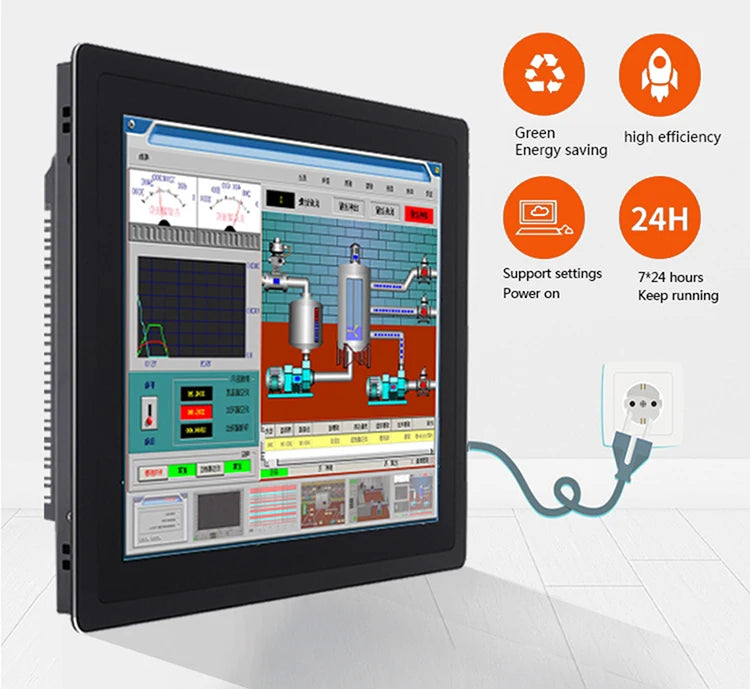 13.3 15.6 18.5 inch industrial computer all in one panel pc with capacitive touch screen built-in wifi win10/11 pro 1366x768