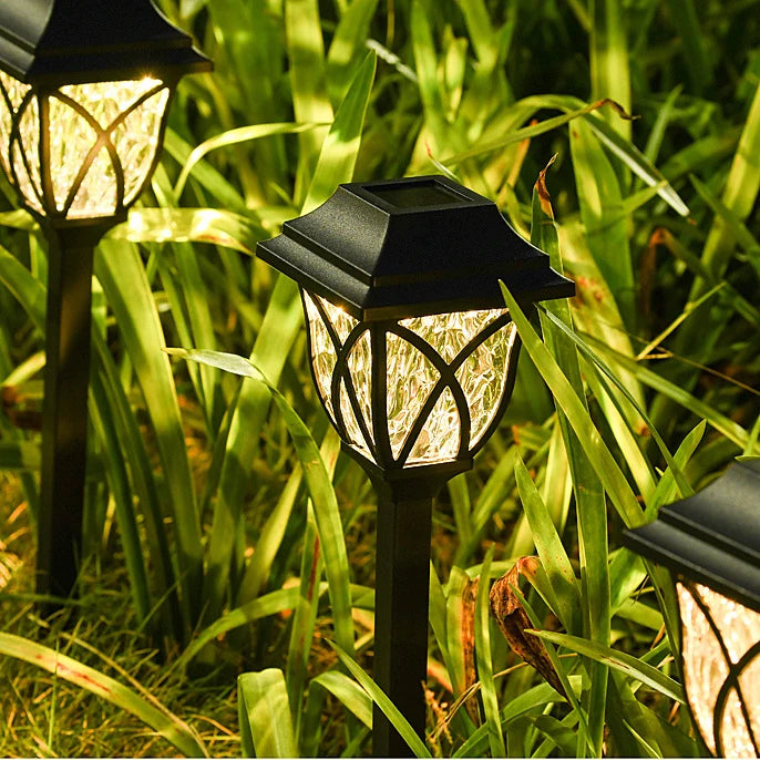 1-10 Pack Solar Yard Lights Bright Lawn Lights Outdoor Waterproof Led Solar Pathway Lights Landscape Path Lights