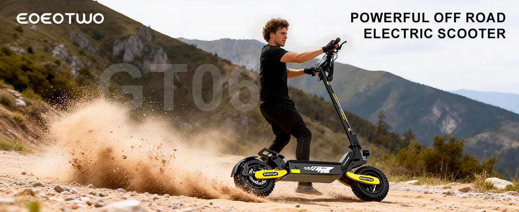 Scooter Eléctrico Off-Road 1200W 48V | 30MPH | Llanta 11" Sin Cámara | Plegable 🛥️