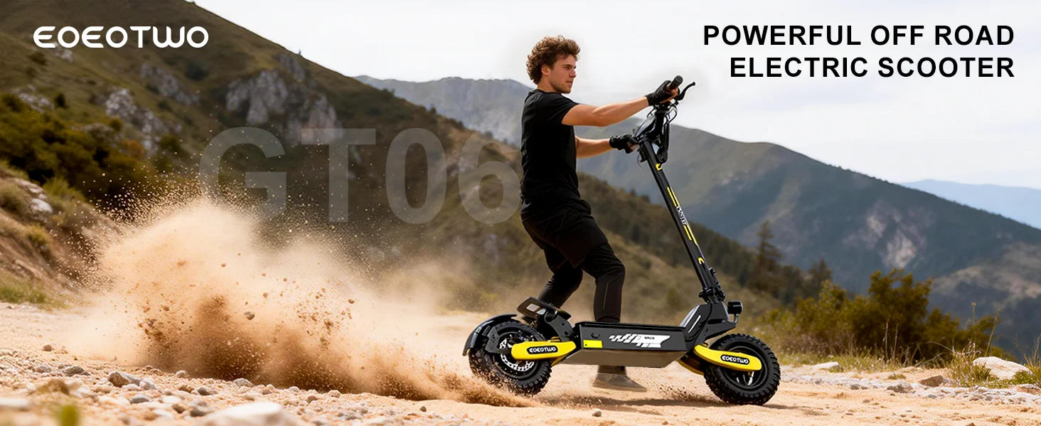 Scooter Eléctrico Off-Road 1200W 48V | 30MPH | Llanta 11" Sin Cámara | Plegable 🛥️
