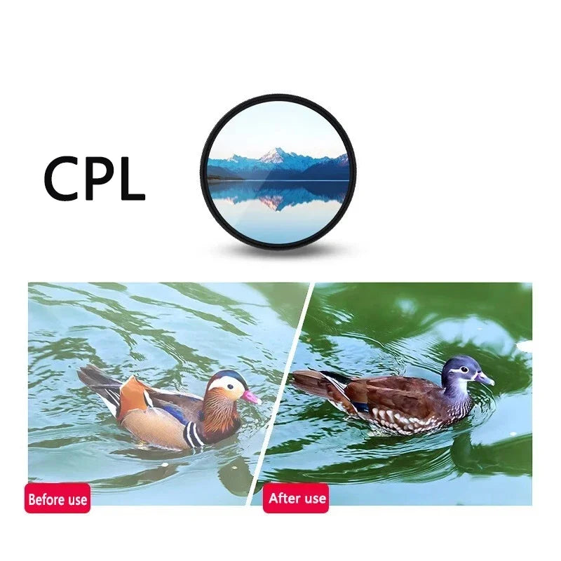 Lightdow UV+CPL+FLD+AND 2 4 8 Camera Lens Filter 6 in 1 Kits 49-82mm Kit for Cannon Nikon Sony Camera Lens USA ES Free Shipping