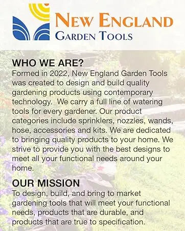 Water Sprinkler 100003 Adjustable Pattern to Cover 4,000 sq.ft. by New England Garden Tools
