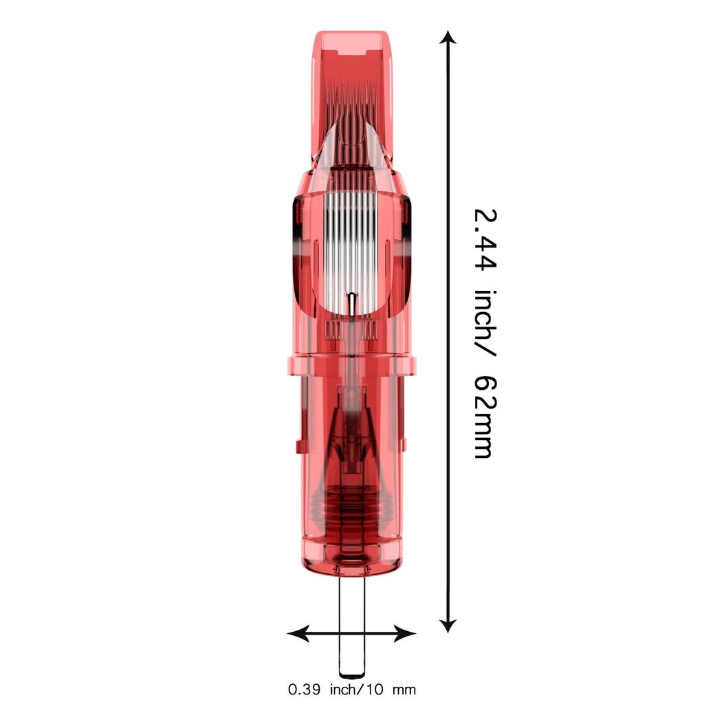 Tattoo Cartridge Needles DRAGONFIRE 5PCS Disposable Safty RL RS RM M1 Tattoo Needle Hot Sale Red Tattoo Cartridge Needles