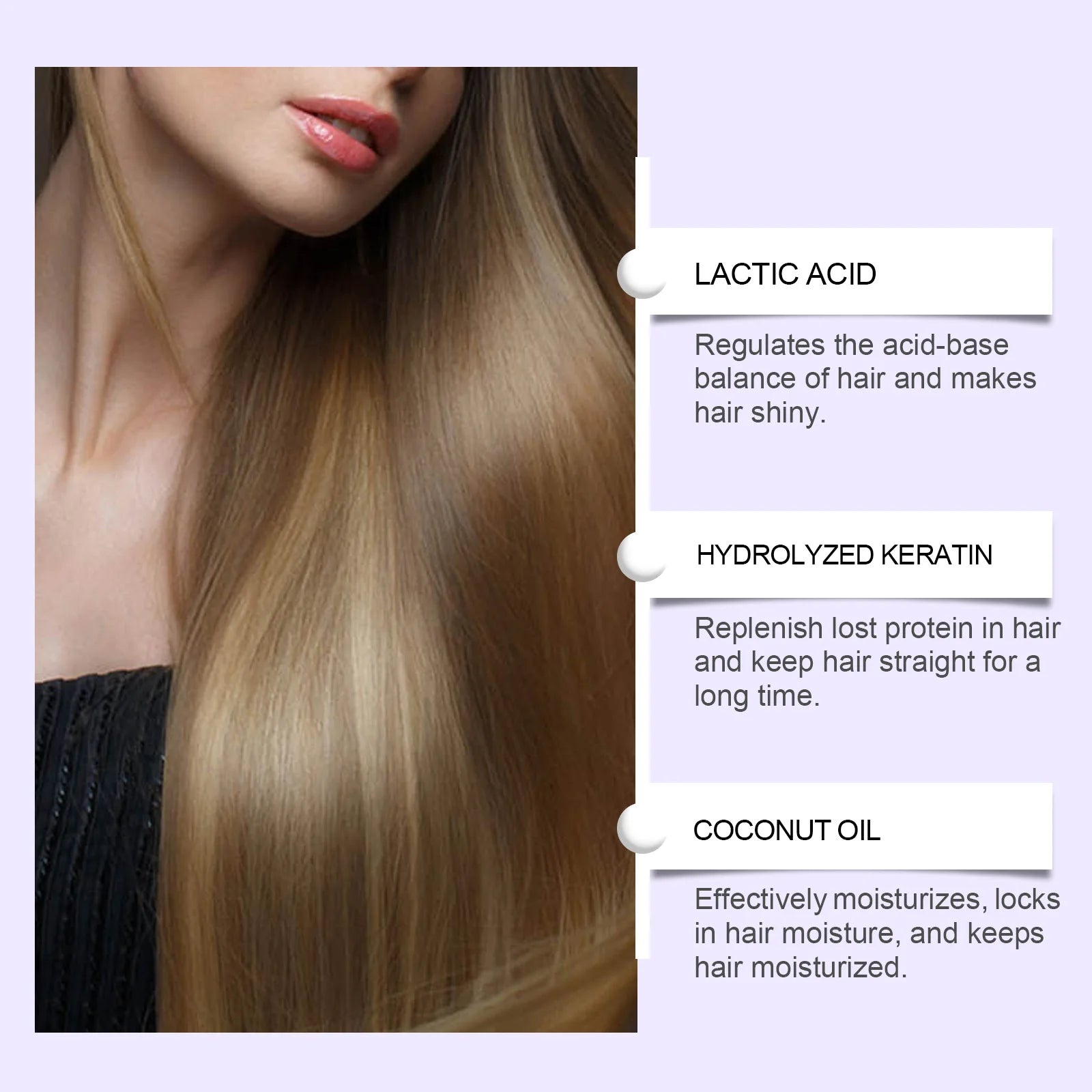Protein Straightening Cream Smooth Hair Repair Frizz Curls Naturally Without Damaging Hair Nourishes Softens Hair Creating Silky