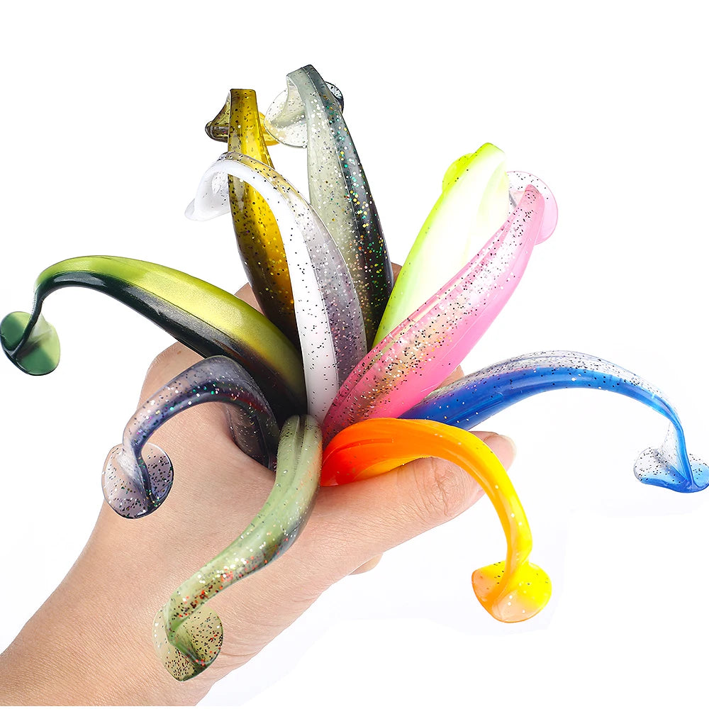 QXO 50 Piezas Señuelos Silicona | Swimbait Shad Wobbler | 7/10/13cm | Pesca Mar, Lago y Río - Firu Total Sales