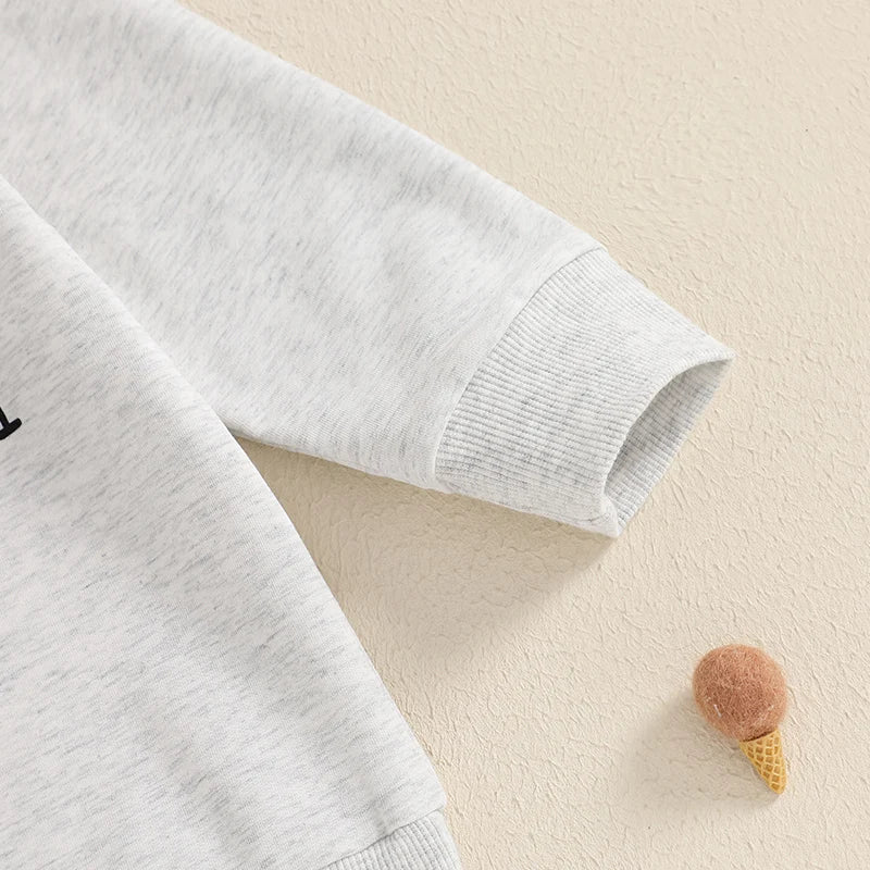 Irish Shamrock Print Hoodie Sweatshirt for Kids St Patrick s Day Green Pullover Top with Crew Neck Casual Spring Outfit for