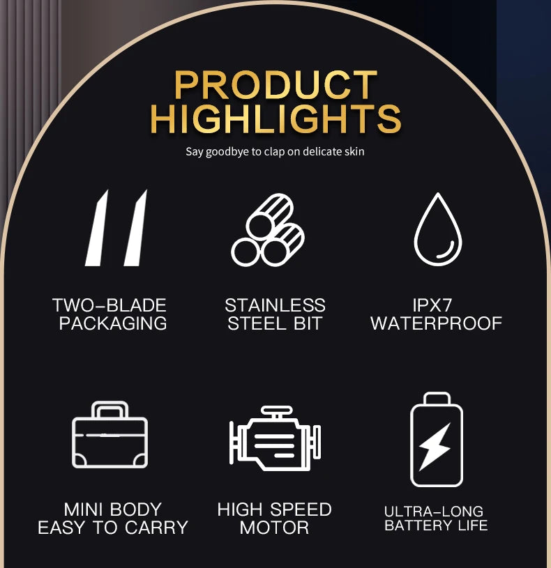 Ufree Foil Shaver for Men, Upgraded Electric Razor, Rechargeable Mens Shaver with 4 Floating Blades, LED Display USB-C Travel R