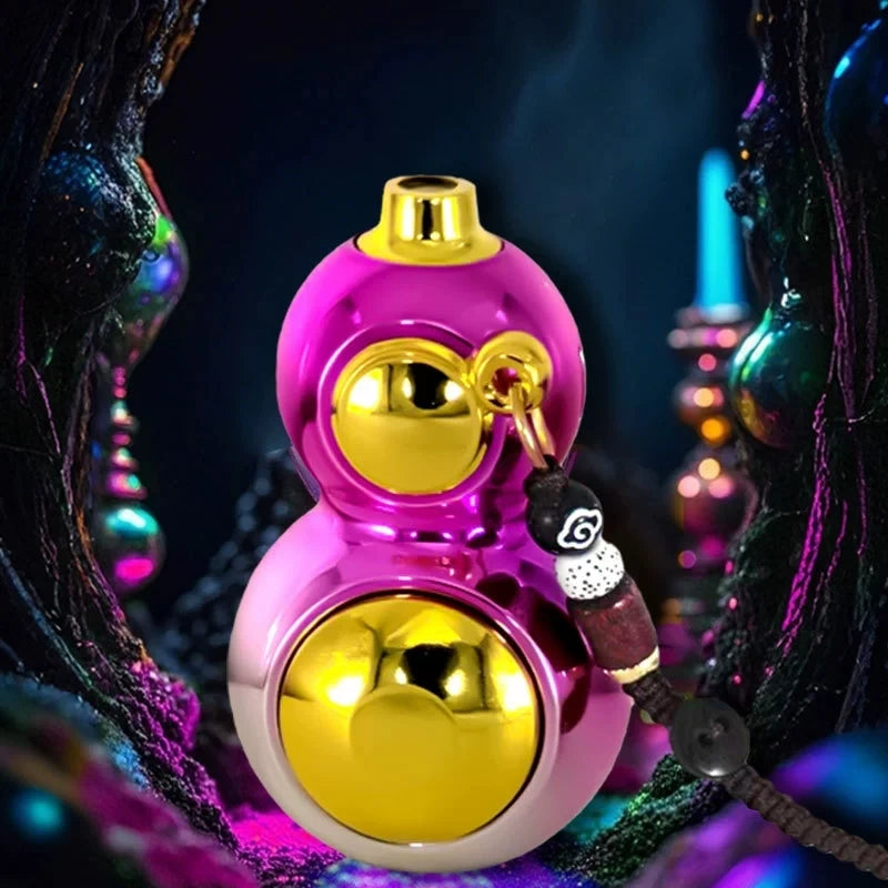 New Rotating Gourd Windproof Direct Charge Lighter Inflatable Arm Play Portable Windproof High Beauty Lighter Smoking Gift