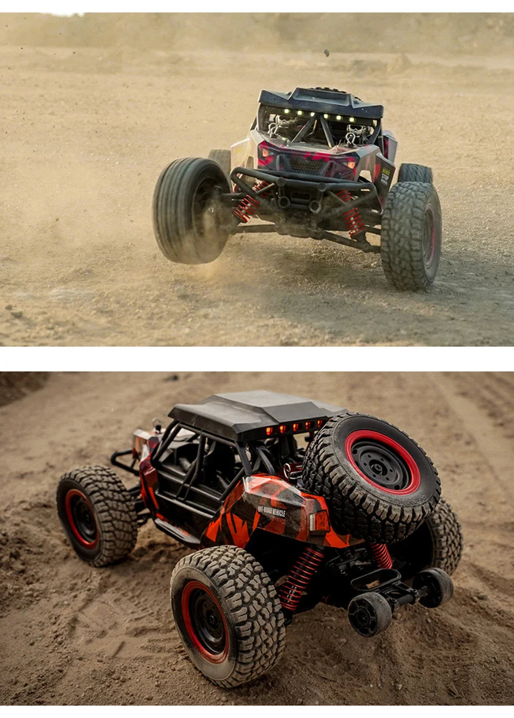 16106 1:16 50KM/H 4WD RC Car With LED Remote Control Off-road Cars High Speed Drift Monster Truck for Kids vs Wltoys 144001 Toys