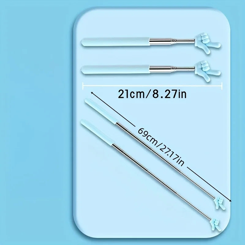 Telescopic reading stick, teaching finger reading stick, a variety of colors to choose from, reading finger