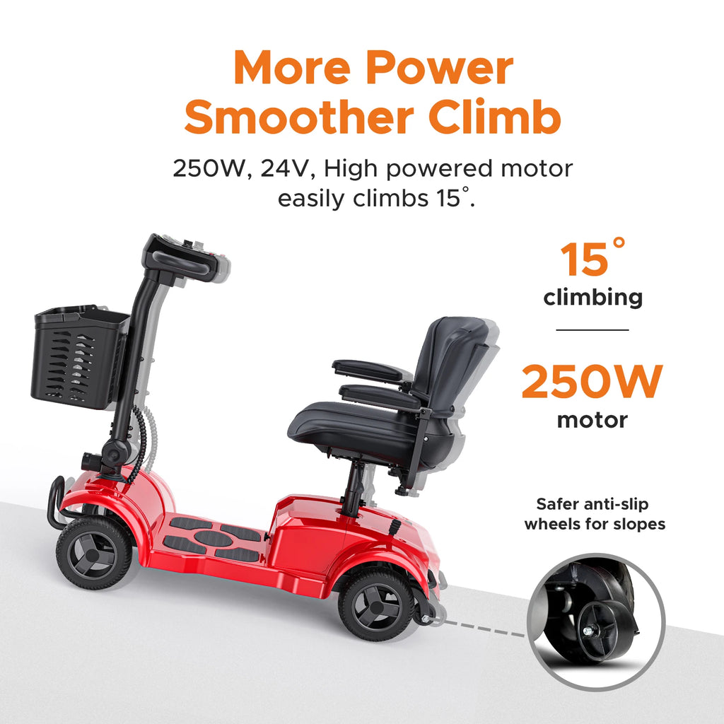 Scooter Eléctrico 4 Ruedas ENGWE 250W | 24V 12AH | 15.5 Millas | Viajes Urbanos 🛥️