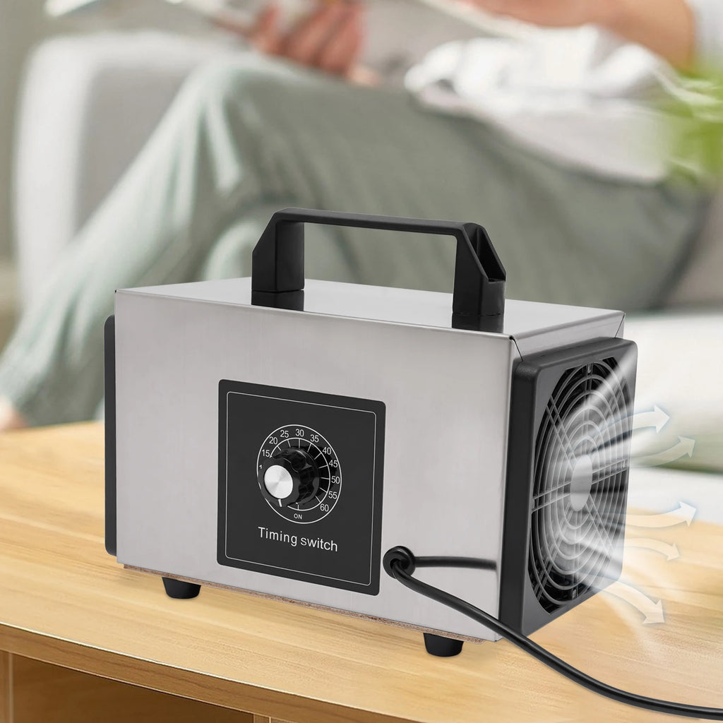 Generador de Ozono Comercial 120W 10g/h | Eliminador de Olores | Purificador O3 🌬️