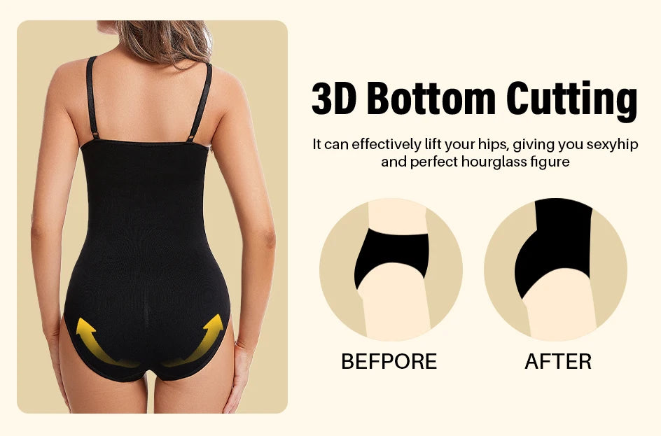 Faja Reductora Shapewear | Levanta Glúteos | Body Moldeador Sin Costuras para Mujer