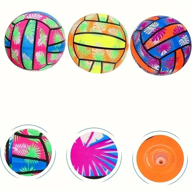 Pelotas de Voleibol Inflables para Playa y Piscina | Diseño Tropical | Pack 🏖️ - Firu Total Sales