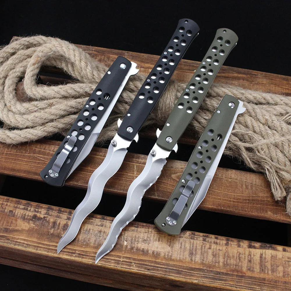 Folding Knife TI LITE Flipper Knife S35VN Blade Outdoor Professional Military Tactical Hunting Survival Self defense Knives Tool