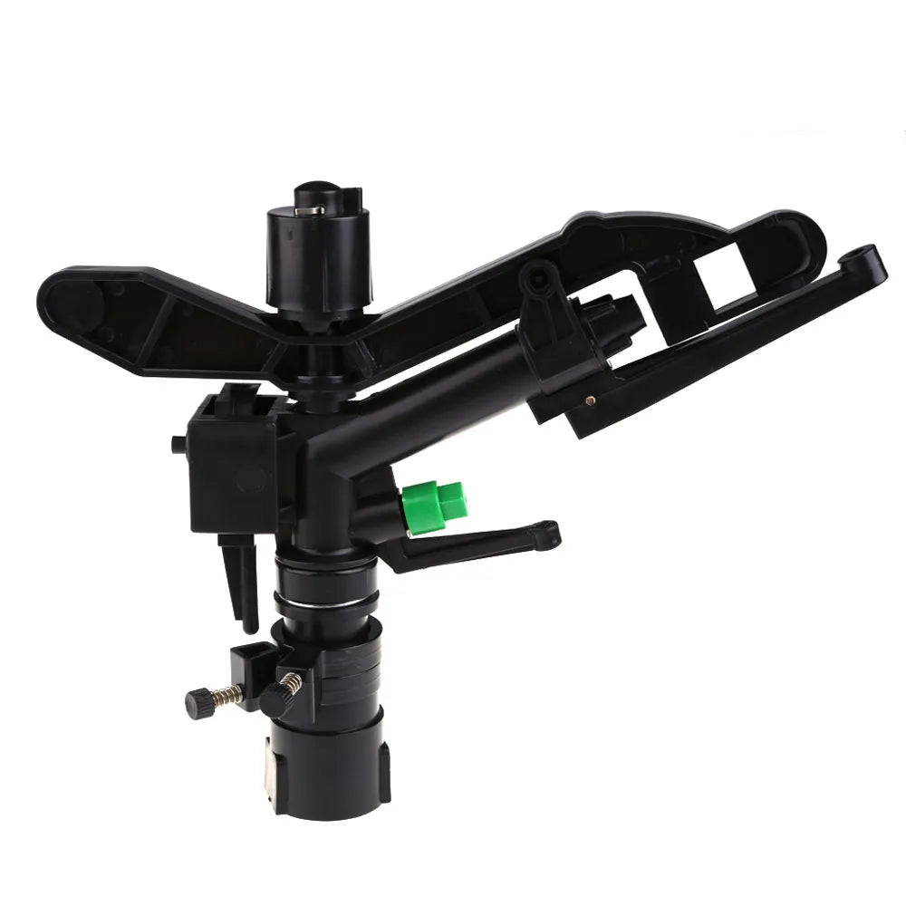 1 inch Farm Rotating Rocker Sprinklers Double Outlet Rotary Jet Nozzle Multi-function Adjustable Rotating for Flowers and Plants