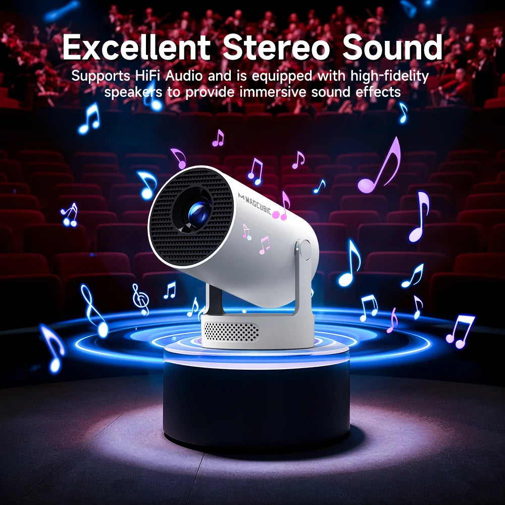 Proyector Magcubic HY300 Pro+ | Android 14 | WiFi 6 | BT5.4 | 8000 Lúmenes | Cine en Casa - Firu Total Sales