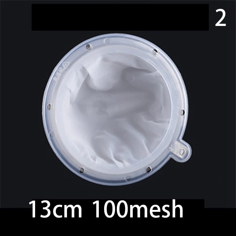 100/120/200/300/400/450 Mesh Nylon Filter Stainless Steel Funnel For Fruit Milk Traditional Chinese Medicine Oil White Wine
