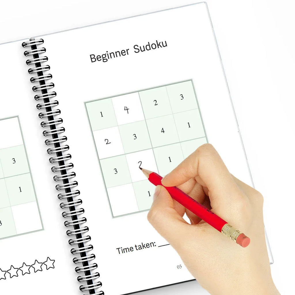 Sudoku Practice Book Math Exercise Thinking Logic for Kids of All Ages, Brain Exercise