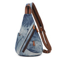 KL928 Canvas Sling Bag - Small Crossbody Backpack Shoulder Casual Daypack Rucksack for Men Women - Firu Total Sales