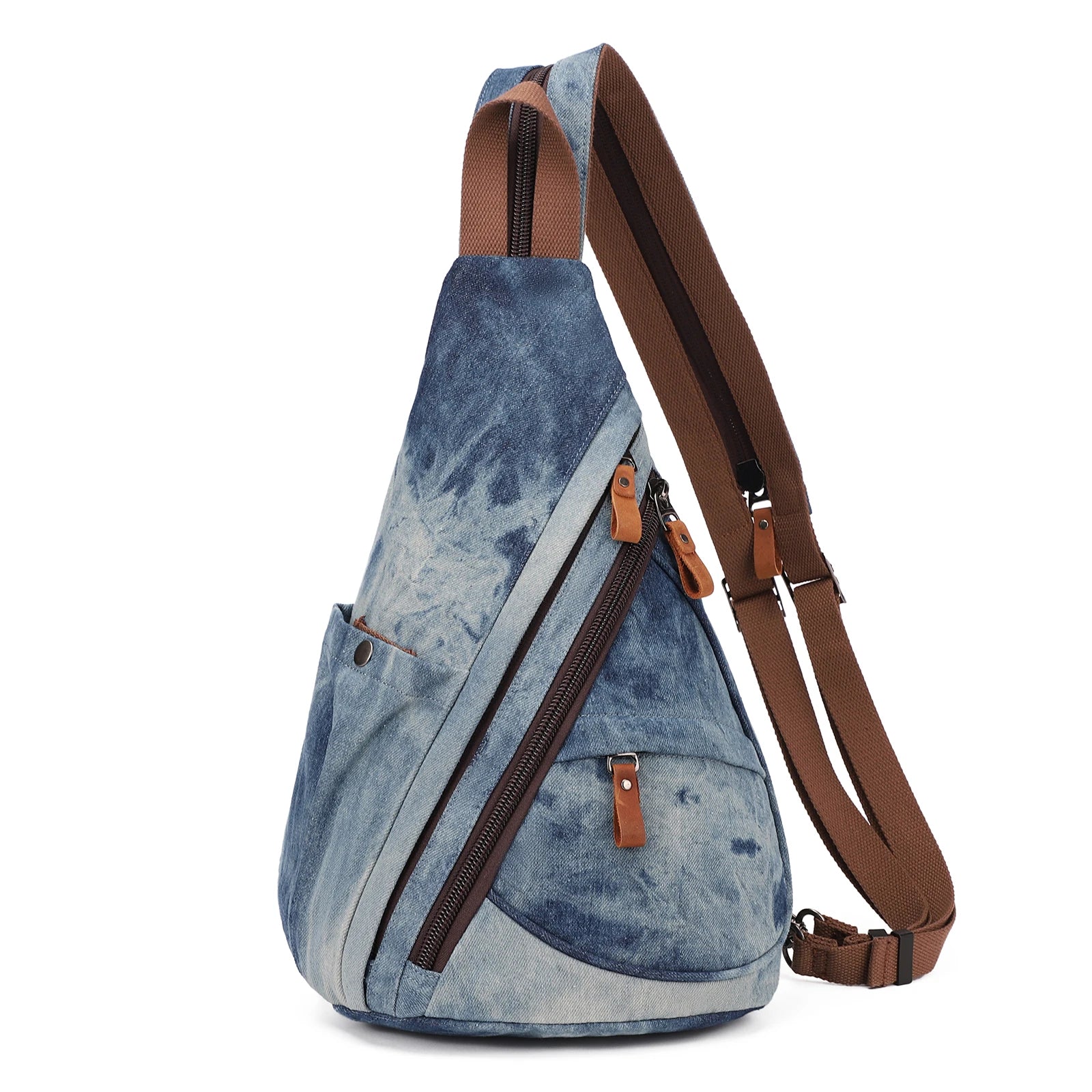 KL928 Canvas Sling Bag - Small Crossbody Backpack Shoulder Casual Daypack Rucksack for Men Women - Firu Total Sales