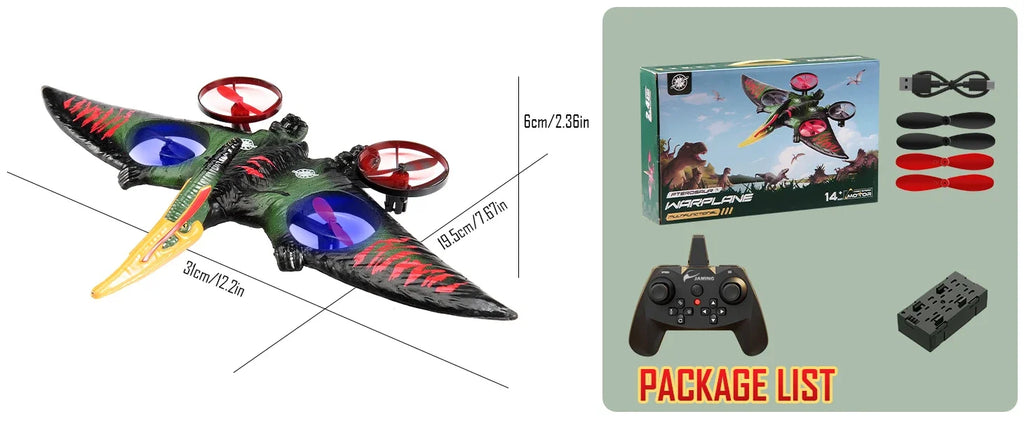 Avión RC Planeador EPP Foam 2.4G con Luces | Control por Gravedad | Regalo Niños ✈️ - Firu Total Sales