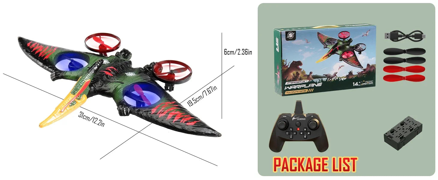 Avión RC Planeador EPP Foam 2.4G con Luces | Control por Gravedad | Regalo Niños ✈️ - Firu Total Sales