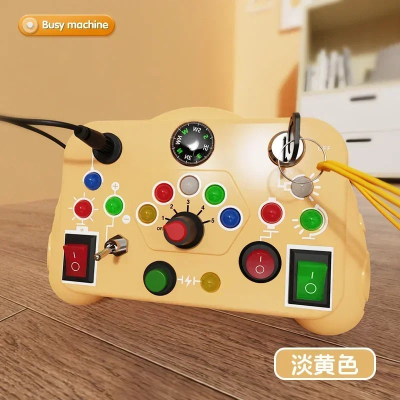 Tablero Sensorial Montessori para Bebés y Niños