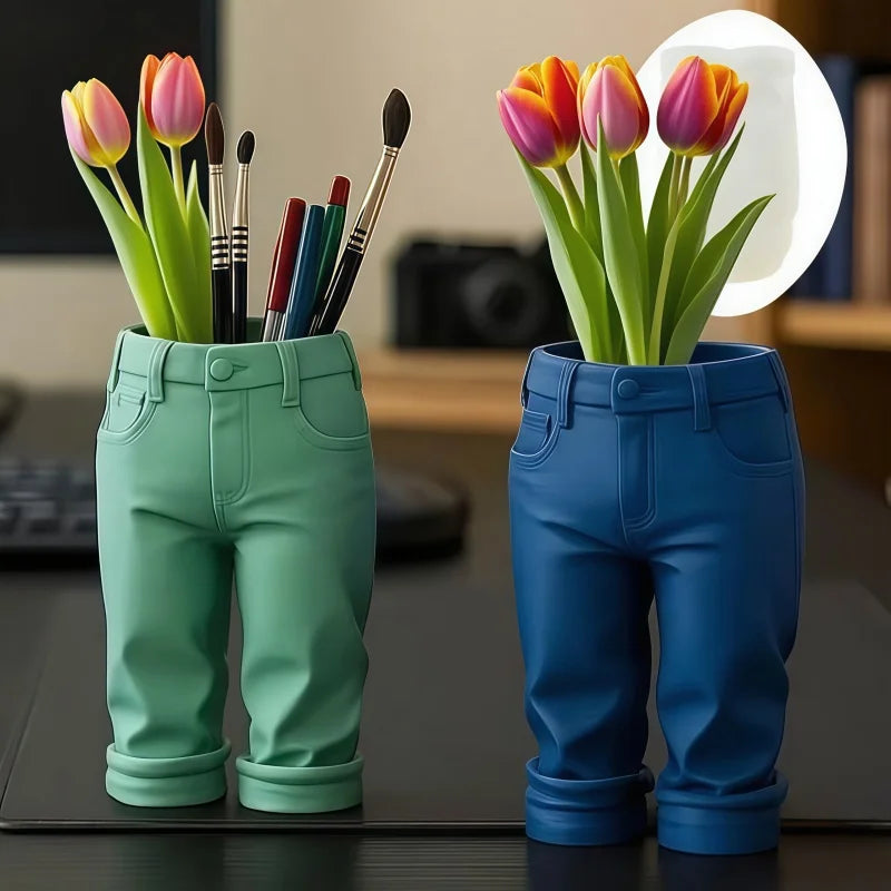 Molde de Silicona Pantalones Vaqueros para Porta Pinceles y Maquillaje | Resina DIY 👖