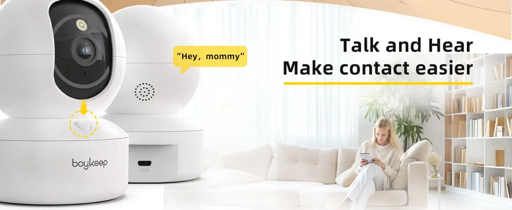BoyKeep 2K Smart WiFi Security Camera | 360° Pan & Tilt | 5G/2.4GHz | Baby & Pet Monitor