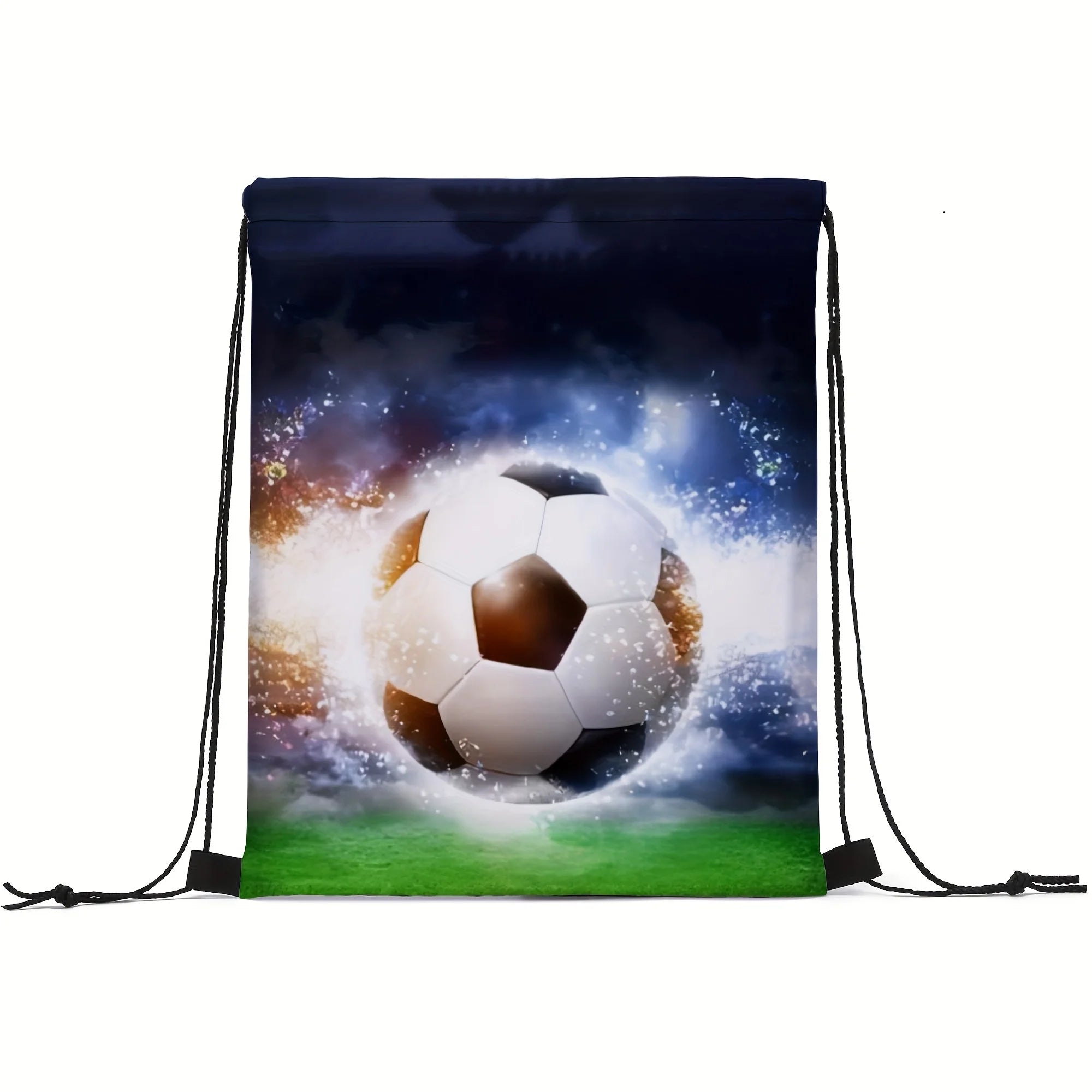 Random 1 casual print colorful drawstring neutral gaming backpack, unisex sports and fitness training storage bag