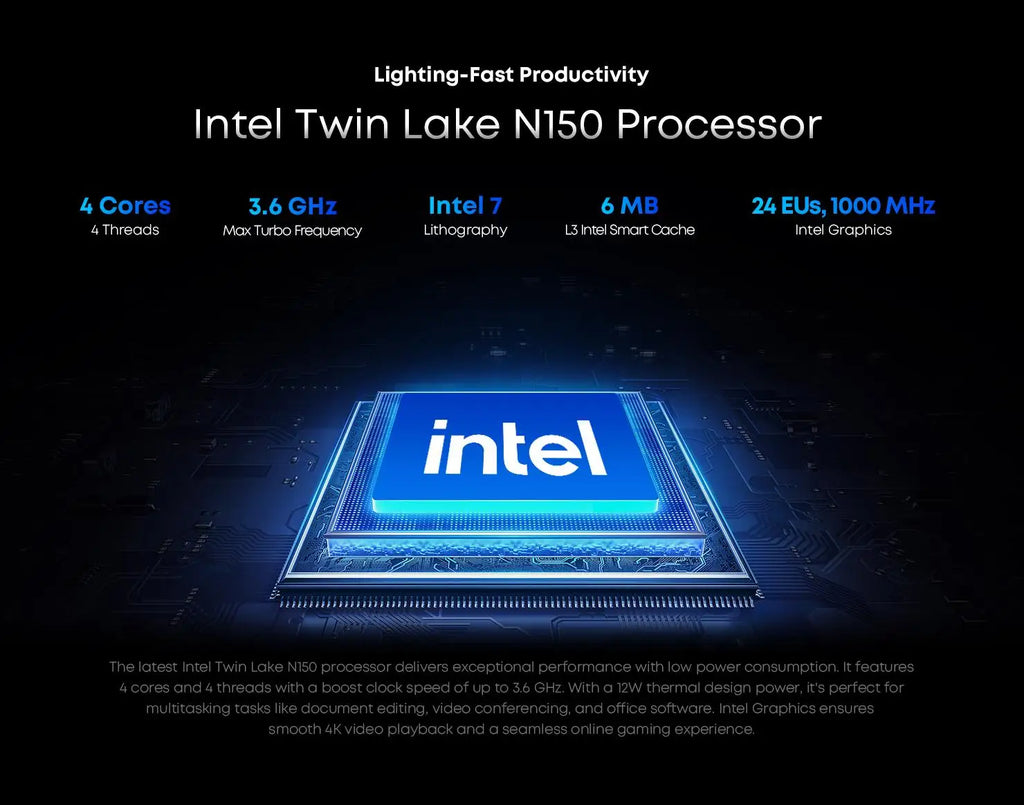 CHUWI MiniBook X Intel N150 2-in-1 Tablet Laptop 16GB LPDDR5 512G SSD 10.51'' 2K FHD WiFi6 BT5.2 Ultra-slim Touch Screen Laptop