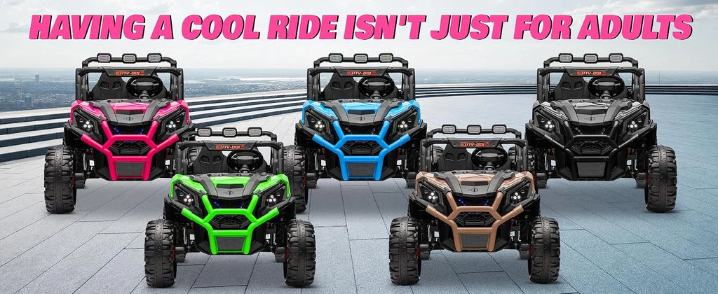 Carro Eléctrico 24V 2 Asientos para Niños | UTV Off-Road con Control Remoto 🚗 - Firu Total Sales