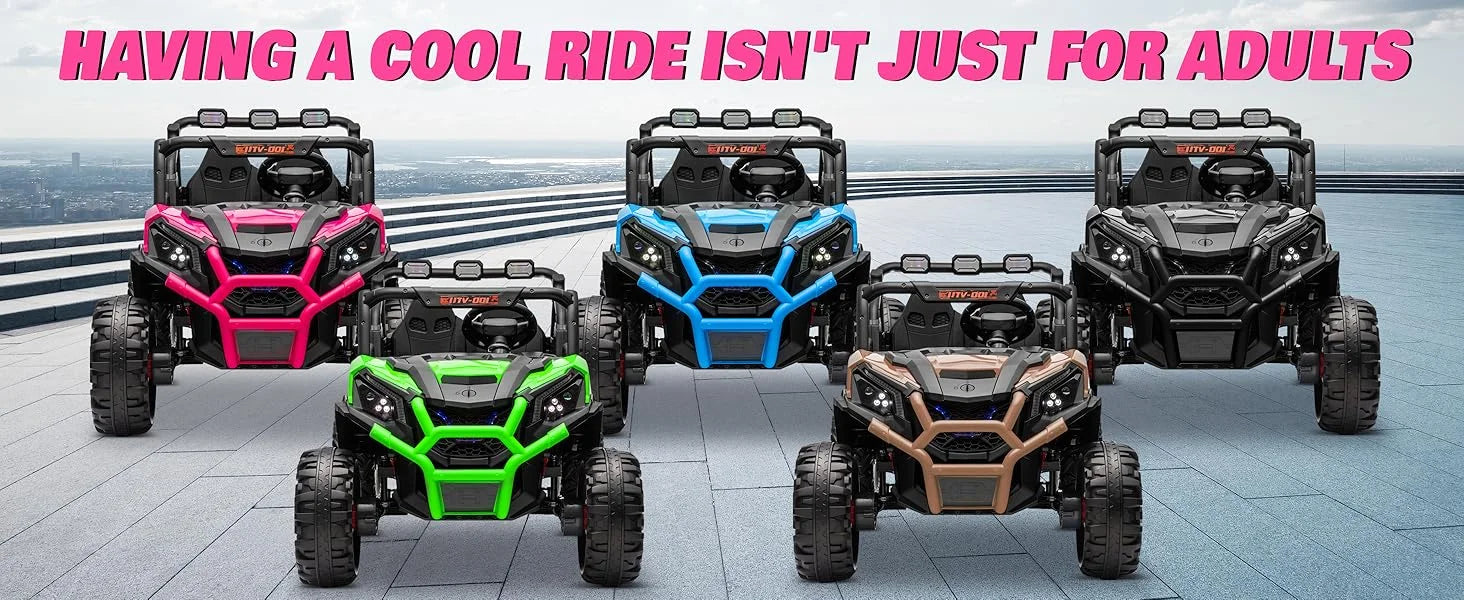 Carro Eléctrico 24V 2 Asientos para Niños | UTV Off-Road con Control Remoto 🚗 - Firu Total Sales