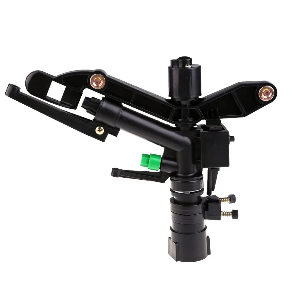 1 inch Farm Rotating Rocker Sprinklers Double Outlet Rotary Jet Nozzle Multi-function Adjustable Rotating for Flowers and Plants