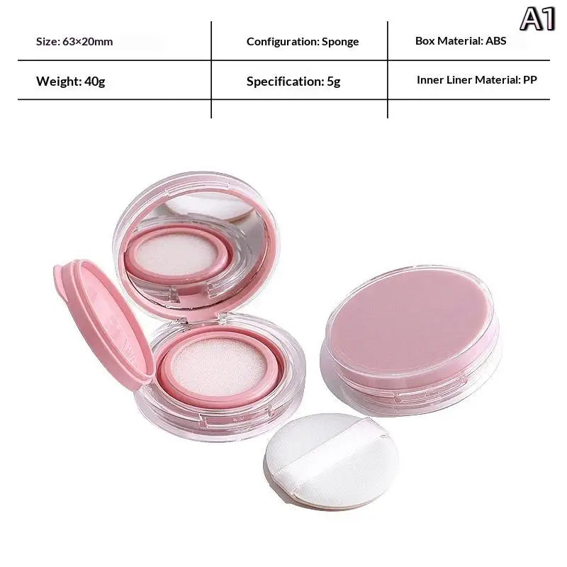 Portable Air Cushion Box With Puff With Mirror Compact Foundation Case BB Cream Container Makeup Tools DIY