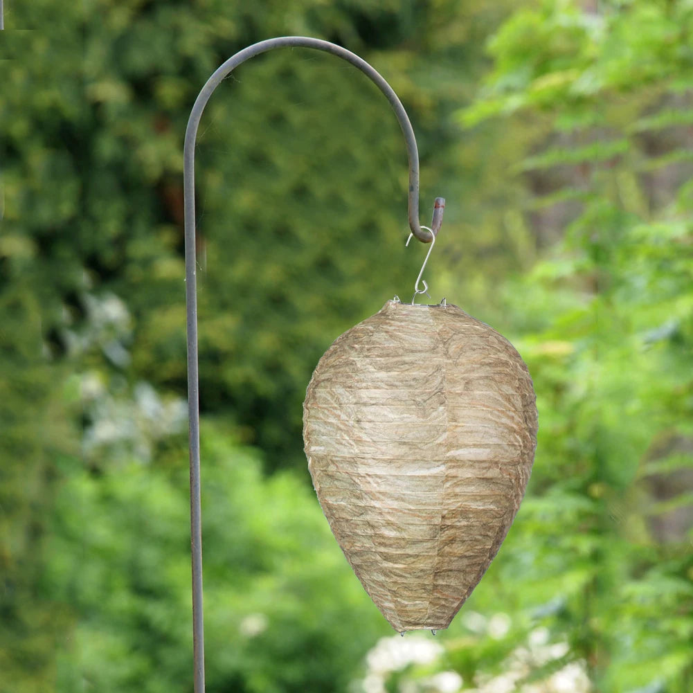 1-10PCS Hanging Fake Wasp Nest Decoy Waterproof Hornet Fly Catcher Insect Paper Drive Beehive Paper Lantern Hornets Repellent Tr
