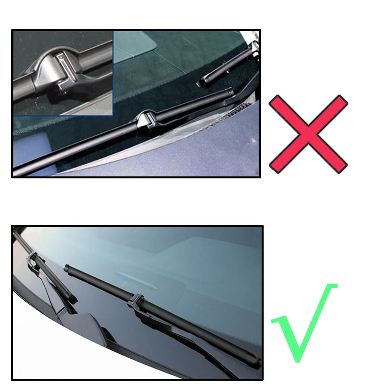 Erick's Wiper LHD Front Wiper Blades For Mercedes Benz C Class W204 2009 - 2012 Windshield Windscreen Window Brushes 24"+24"