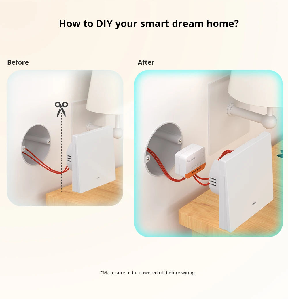 SONOFF ZBMINIL2 Extreme ZigBee Switch No Neutral Wire Required Smart Home Two-Way Control eWeLink Alexa Google Echo Zigbee Hubs