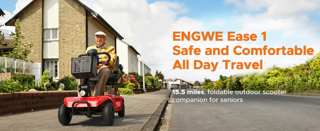 Scooter Eléctrico 4 Ruedas ENGWE 250W | 24V 12AH | 15.5 Millas | Viajes Urbanos 🛥️
