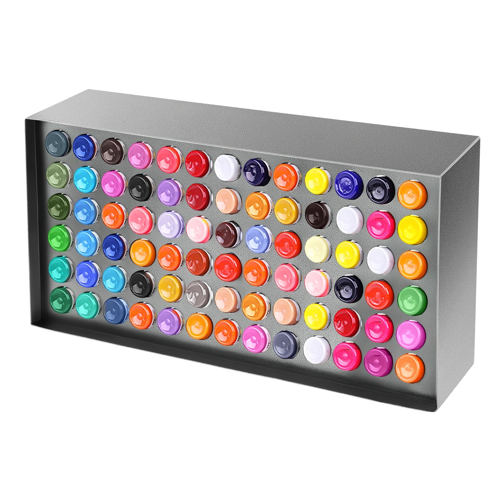 78 Holes Tattoo Ink Holder Rack Wall-mounted Cartridge Organizer Vertical Display Stand for Pigment Bottle